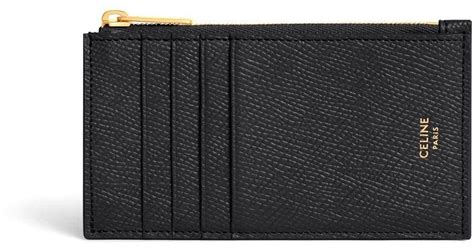 celine zipped compact card holder